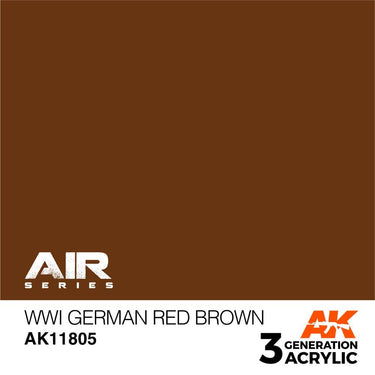AK Interactive AK11805 Air Series WWI German Red Brown Acrylic Paint 17ml 3rd Generation